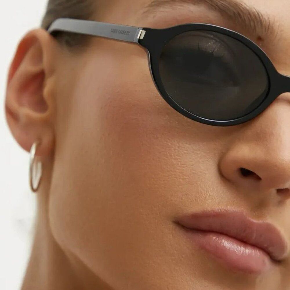 Saint Laurent Women Sunglasses Black Oval SL751 JEANNE 001 BRAND NEW - Picture 6 of 17